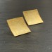 Ohrstecker Quadrat gebogen, ca. 20 x 20 mm, Silber goldplattiert