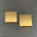 Ohrstecker Quadrat gebogen, ca. 20 x 20 mm, Silber goldplattiert