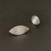 Ohrstecker Blatt, ca. 22 mm, Silber