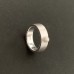 Ring mit Perle, ca. 7 mm breit, Silber