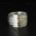Ring gewickelt, ca. 15 mm breit, Silber
